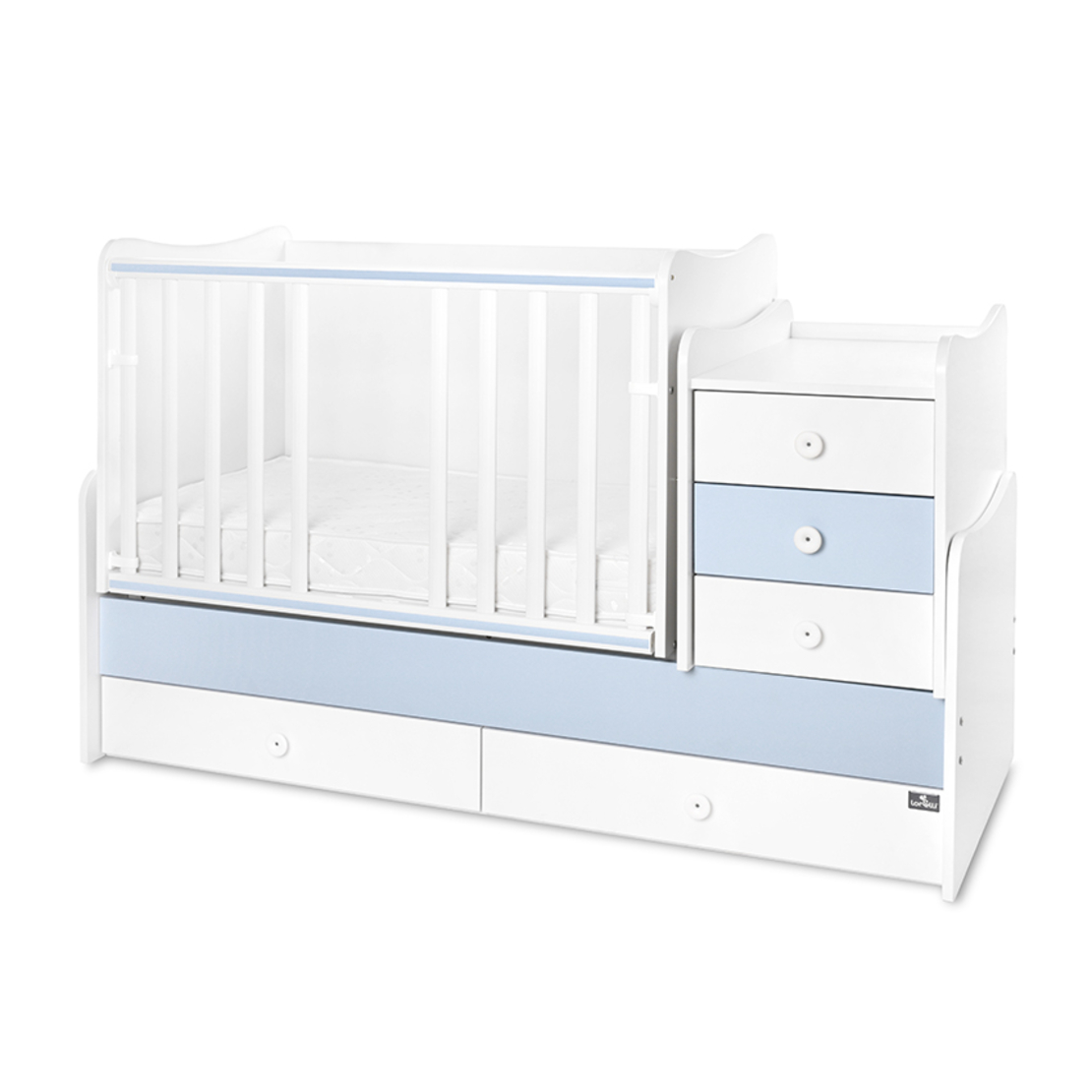 LORELLI ЛЕГЛО MAXI PLUS NEW 70/160 БЯЛО BABY BLUE 3 Кашона