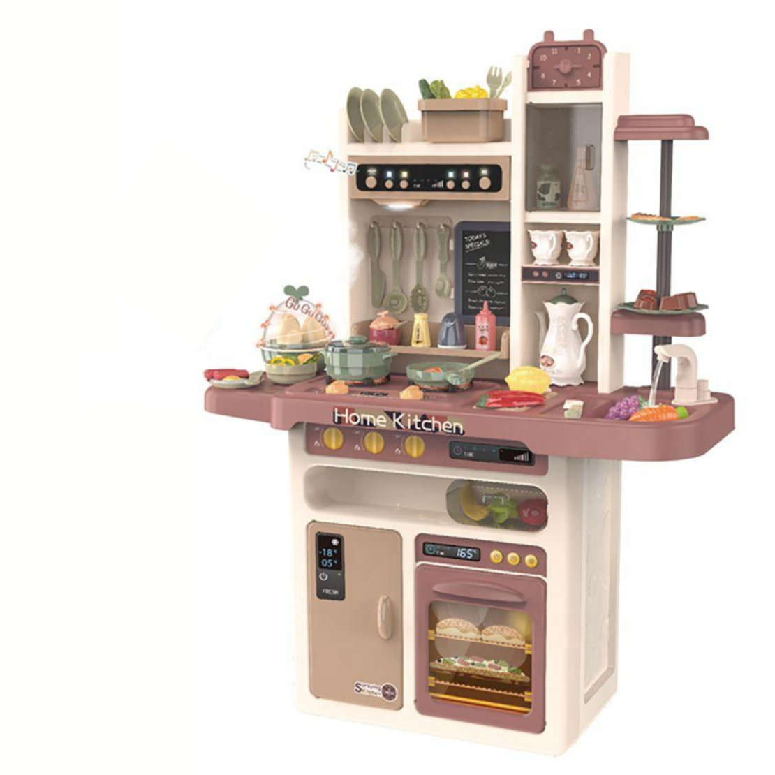  Детска кухня Buba Modern Kitchen, 65 части, 889-212, розова 