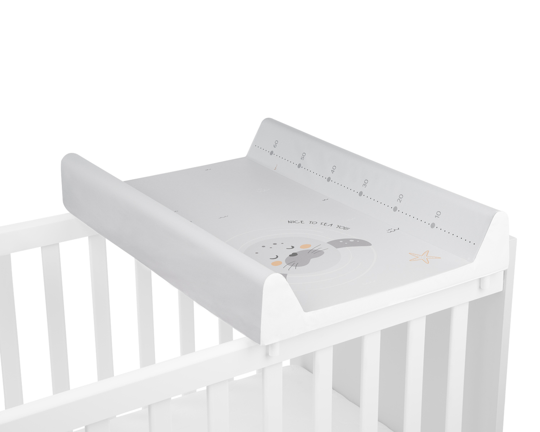 KikkaBoo Твърда PVC Подложка за Повиване 50х80см Seally Me