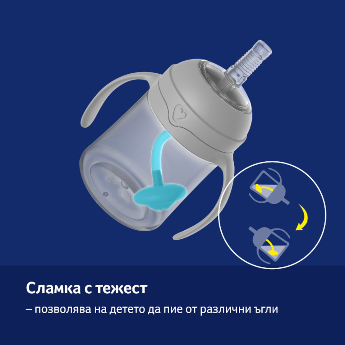 Чаша със сламка за начинаещи 150 мл Indian Summer