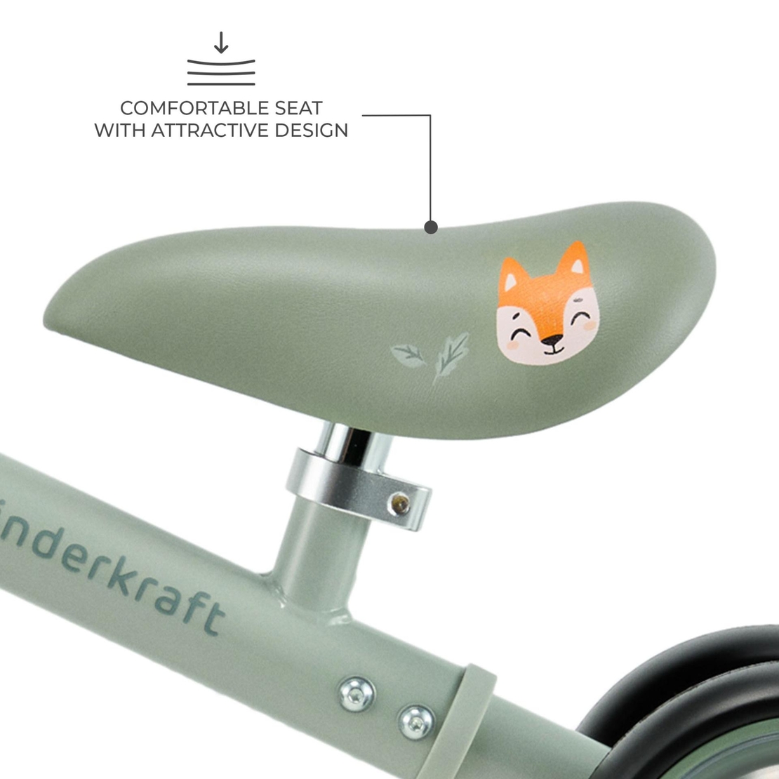 KinderKraft CUTIE FLASH GREEN Колело За Баланс