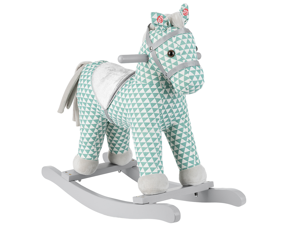 KikkaBoo Люлеещо конче със звук Green Horse