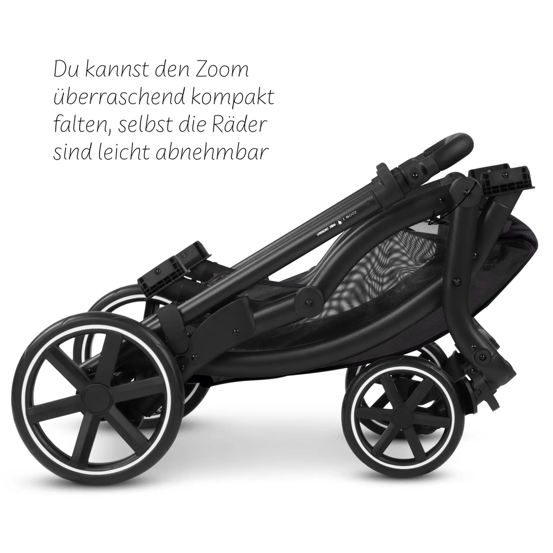 ABC Design Double Stroller Zoom 2 Coal Комбинирана Детска Количка за Близнаци