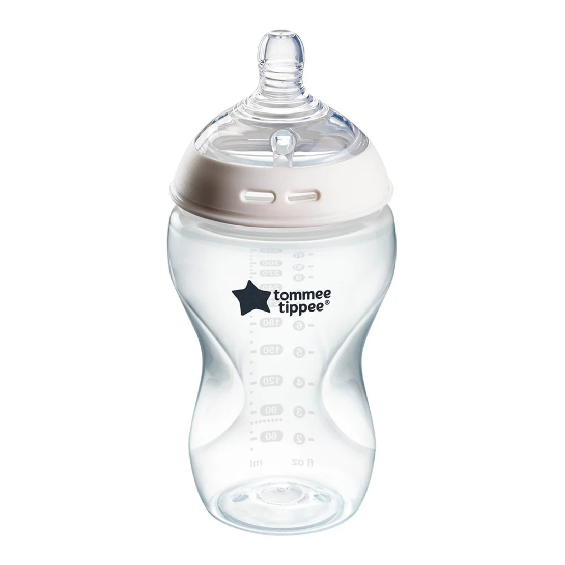 Tommee Tippee Natural Start САМОСТЕРИЛИЗИРАЩ се Комплект от 2 броя бебешки шишета 340мл. за хранене  с биберон със среден поток 3м+