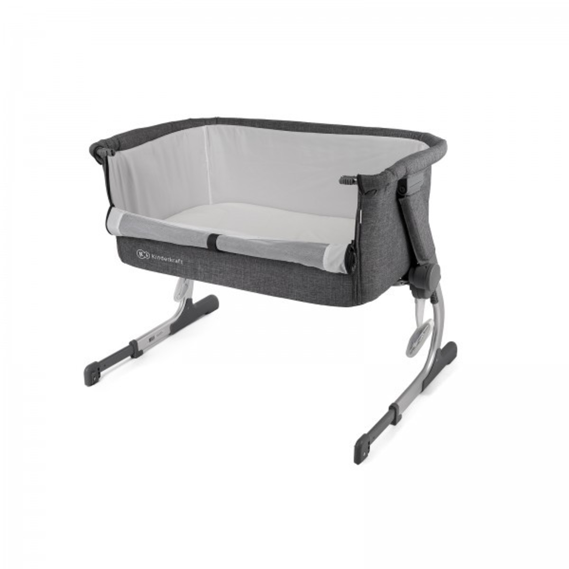  Бебешка кошара KinderKraft UNO, Сива 