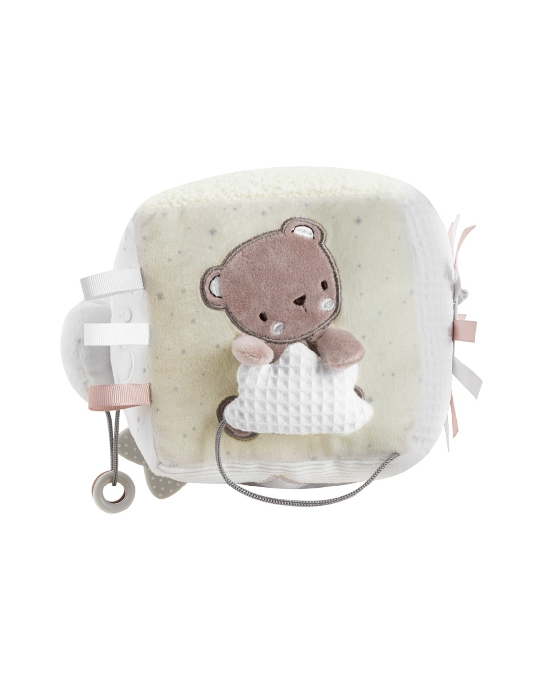 KikkaBoo Плюшено Кубче Dream Big Beige