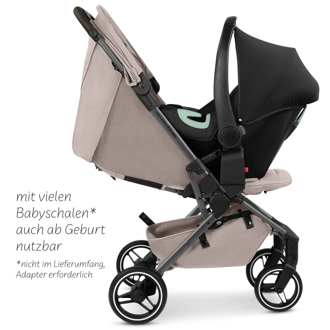 ABC Design Ping 3 Travel Trekking Camel Комбинирана Детска Количка 2 в 1