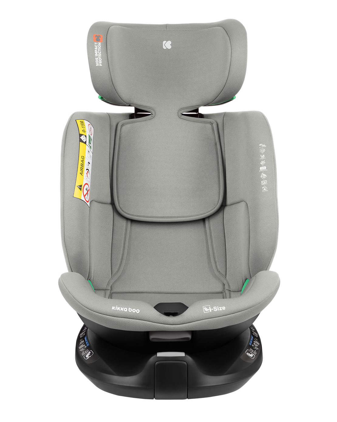 KikkaBoo Стол за Кола 40-150 см i-Tour i-SIZE Light Grey