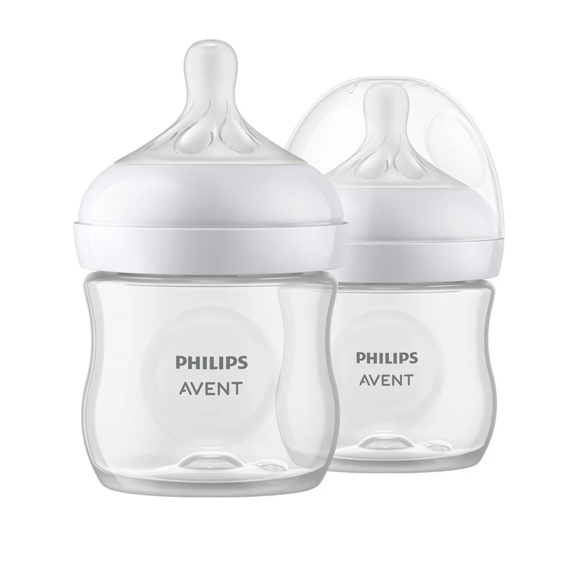 Philips AVENT SCY900/02 Комплект от 2 броя шишета за хранене Natural Response 125 мл с биберон без протичане Natural Response Поток 2 от 0м+