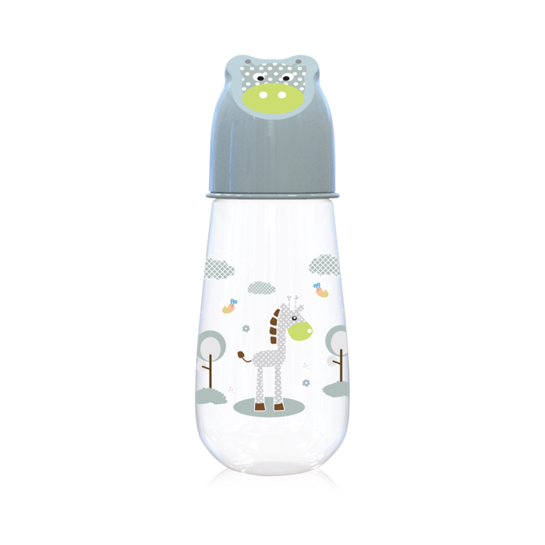 ШИШЕ 125 МЛ ANIMALS С РЕЛЕФНА К. MINT GREEN