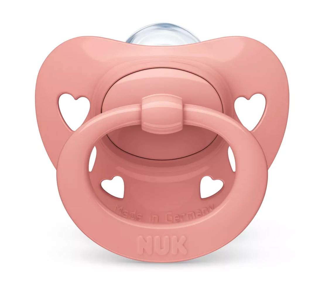 NUK Биберон Залъгалка Силикон 0-16 месеца 1 Брой Signature с Кутия