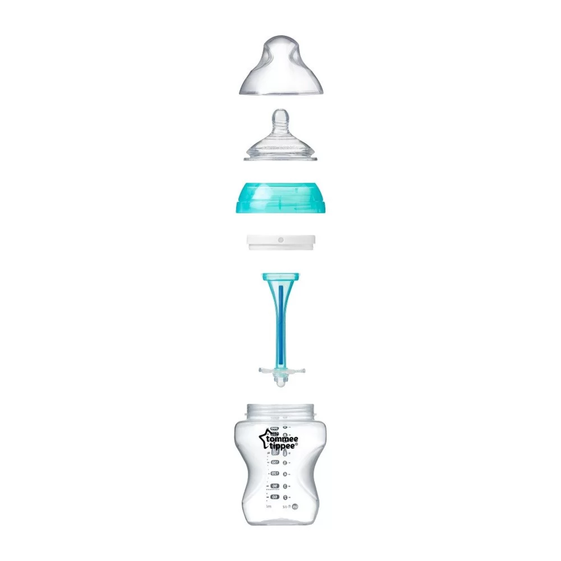 Tommee Tippee ШИШЕ ЗА ХРАНЕНЕ ANTI-COLIC 3м+ 340 ml