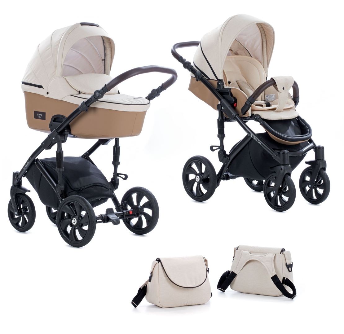 Tutis Viva 4 Smoke Grey  077 Комбинирана Детска Количка 2 в 1