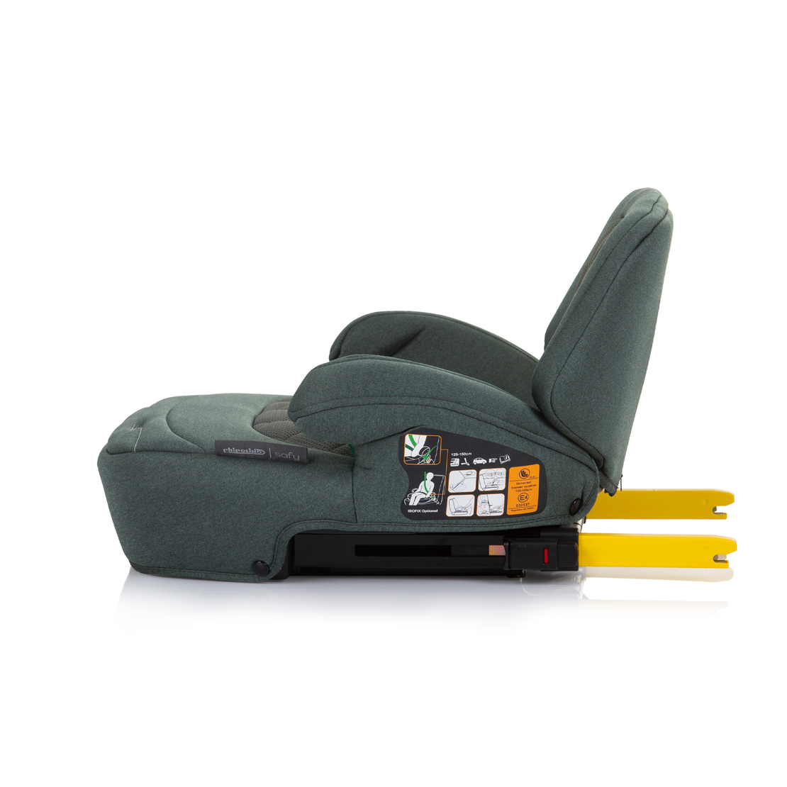 Chipolino  Стол за кола I-SIZE 125-150см Safy Зелен