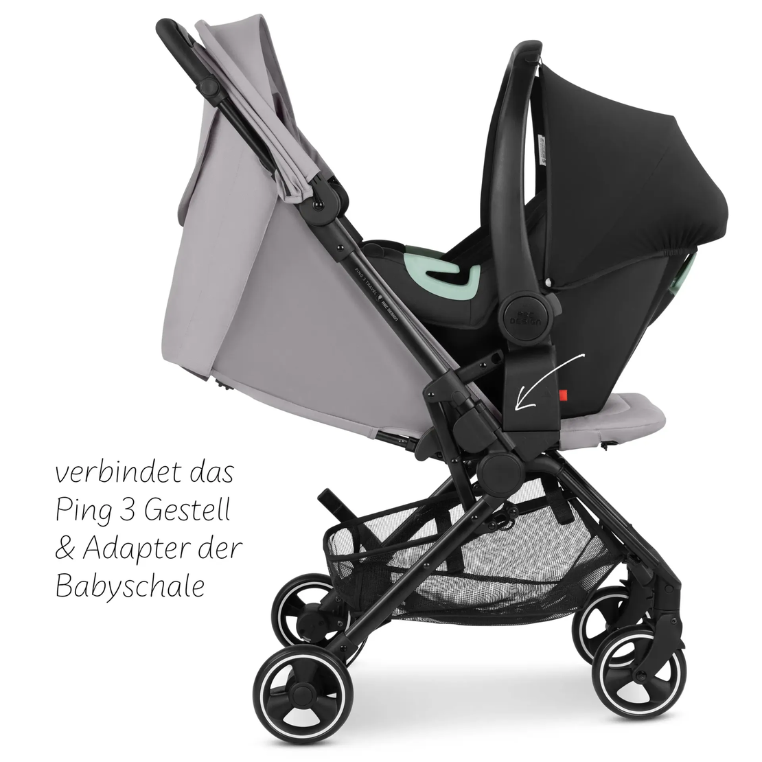 ABC Design Ping Infant Car Seat Connector Приставки за Кош за Новородено
