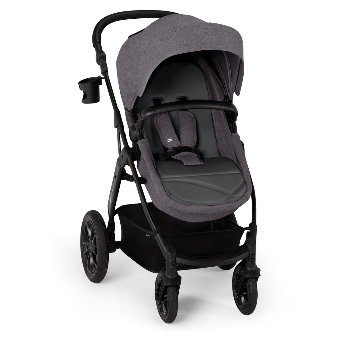 Количка KinderKraft Xmoov 2023, 3в1, Тъмно сива