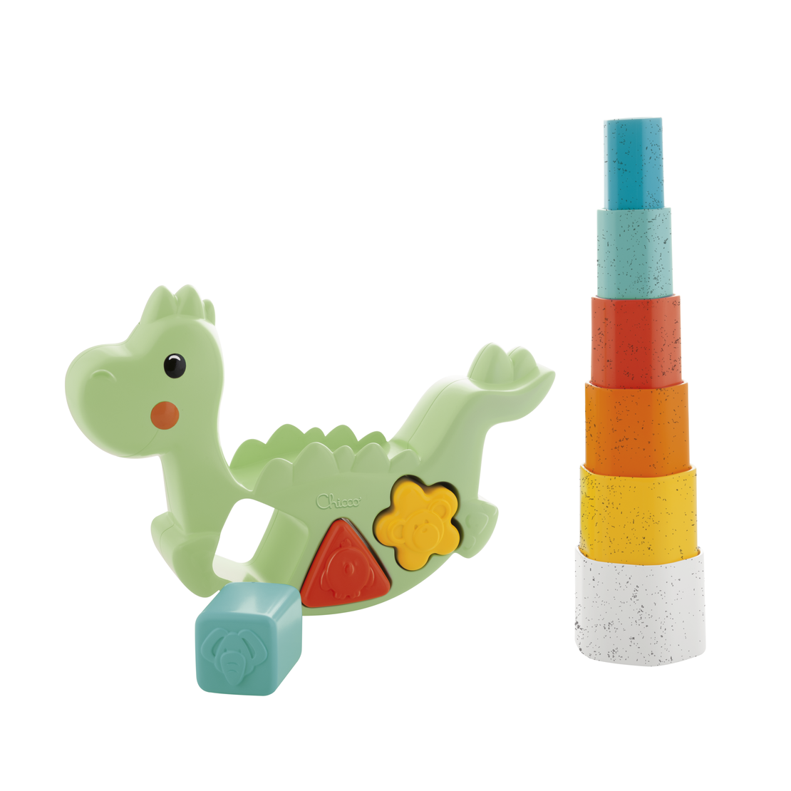 CHICCO Еко Люлеещо се динозавърче 2 в 1