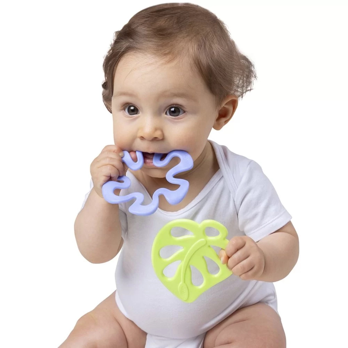 PLAYGRO ГРИЗАЛКА ЛИСТО И ЦВЕТЕ, 0М+