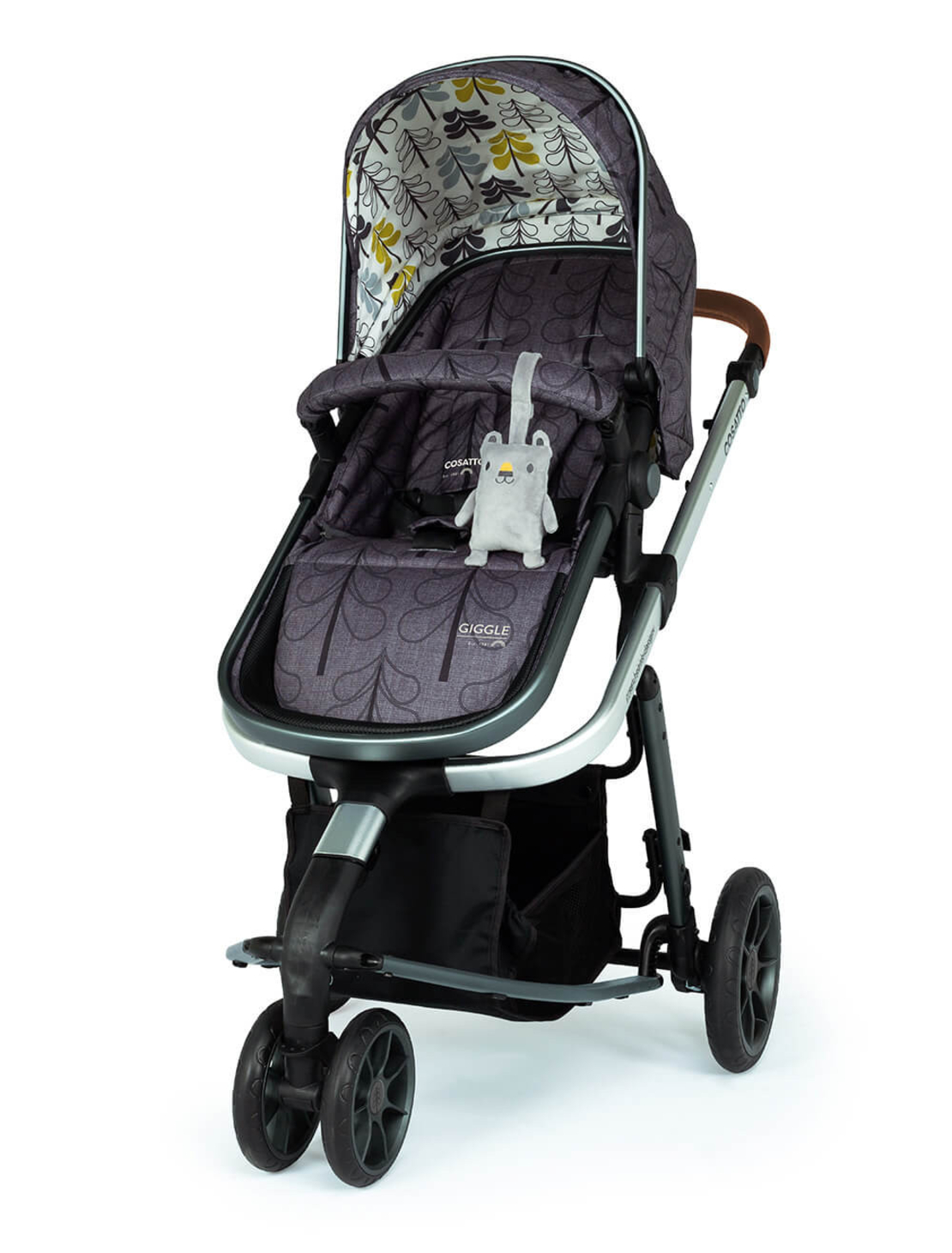 Комплект количка Cosatto Giggle 3 Fika Forest 5в1, i-Size база и чувалче за крака