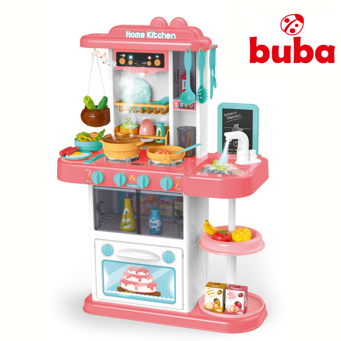  Детска кухня Buba Home Kitchen, 43 части, 889-164, розова 
