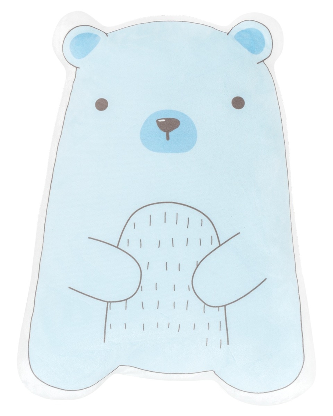 Плюшена възглавница-играчка Bear with me Blue