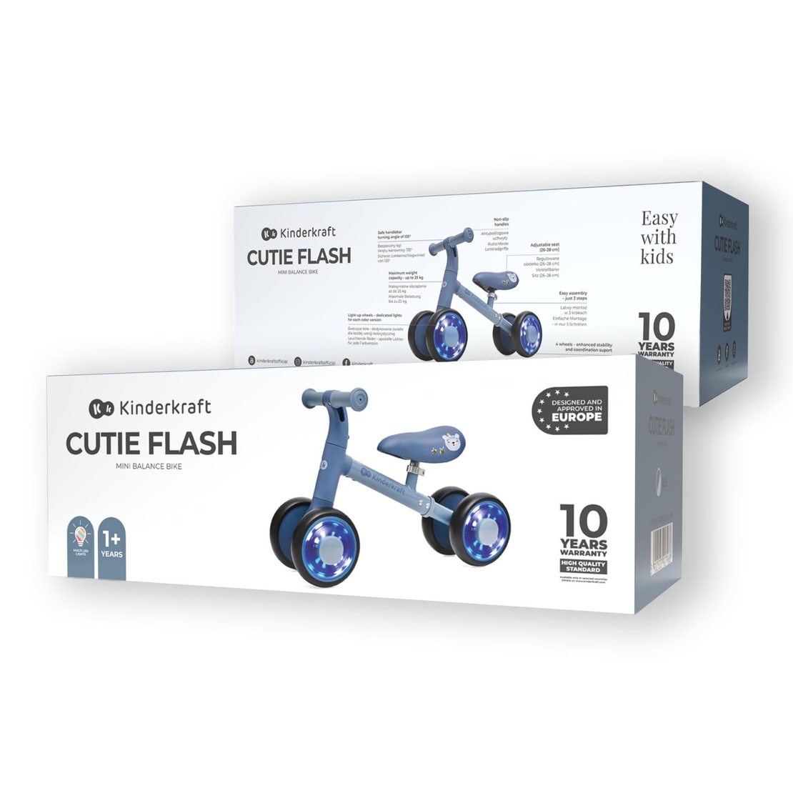 KinderKraft CUTIE FLASH BLUE Колело За Баланс