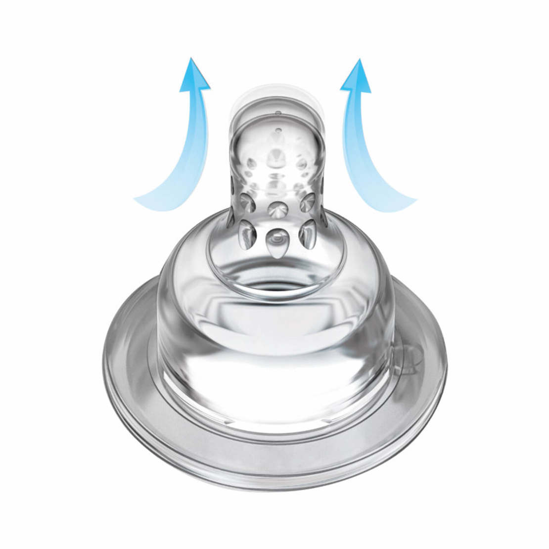 Силиконов биберон Dynamic Medium, 6м+, 2 бр.