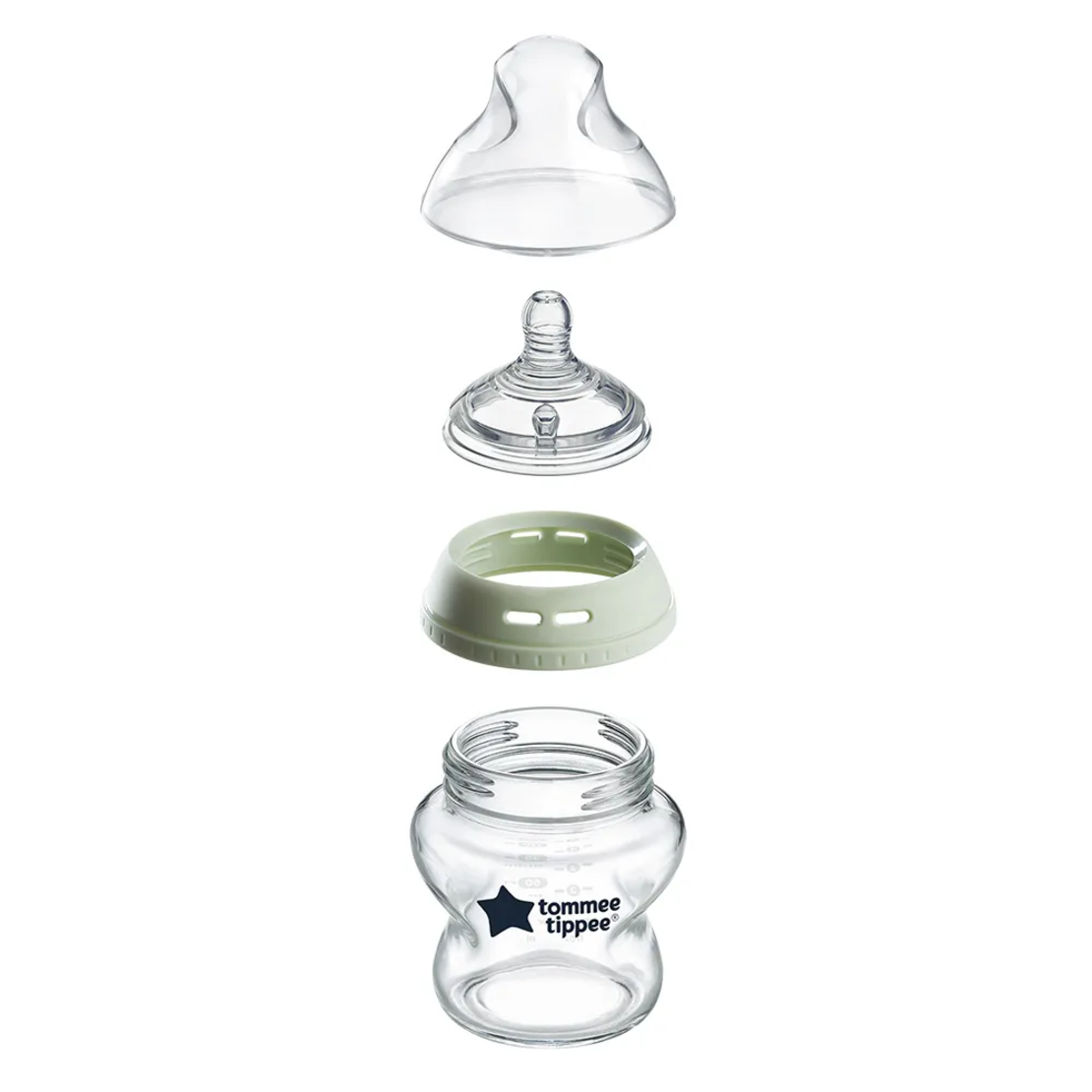 Tommee Tippee Стъклено Шише за Хранене Easi-Vent 150 ml 0м+