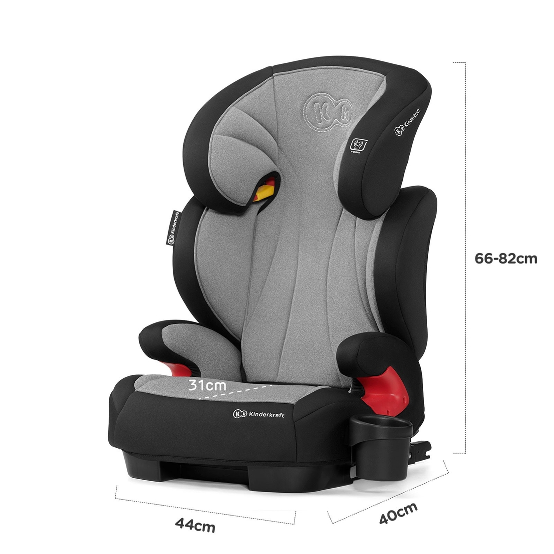  Столче за кола KinderKraft Unity IsoFix, Сиво 