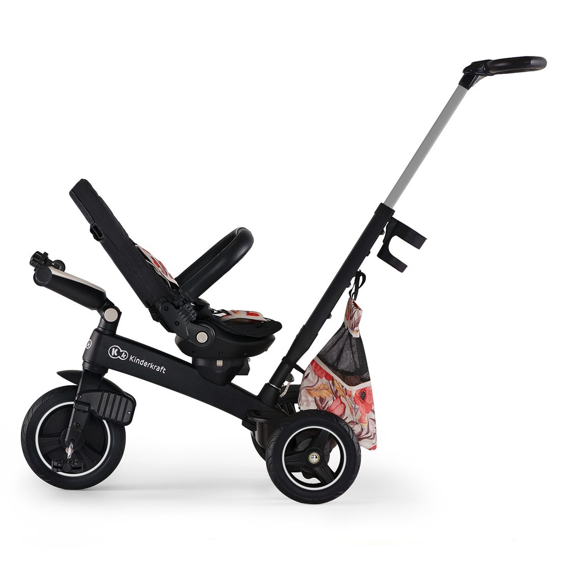  Триколка KinderKraft EASYTWIST, Бежова/птици 
