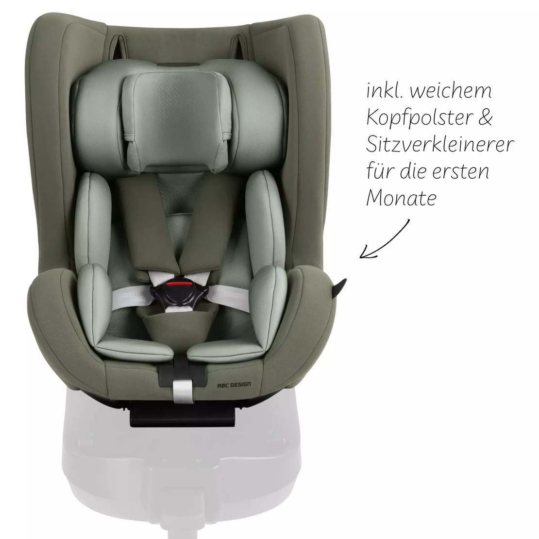 ABC Design Reboard Car Seat Lily i-Size 0 - 4 years Кош за Новородено Sage