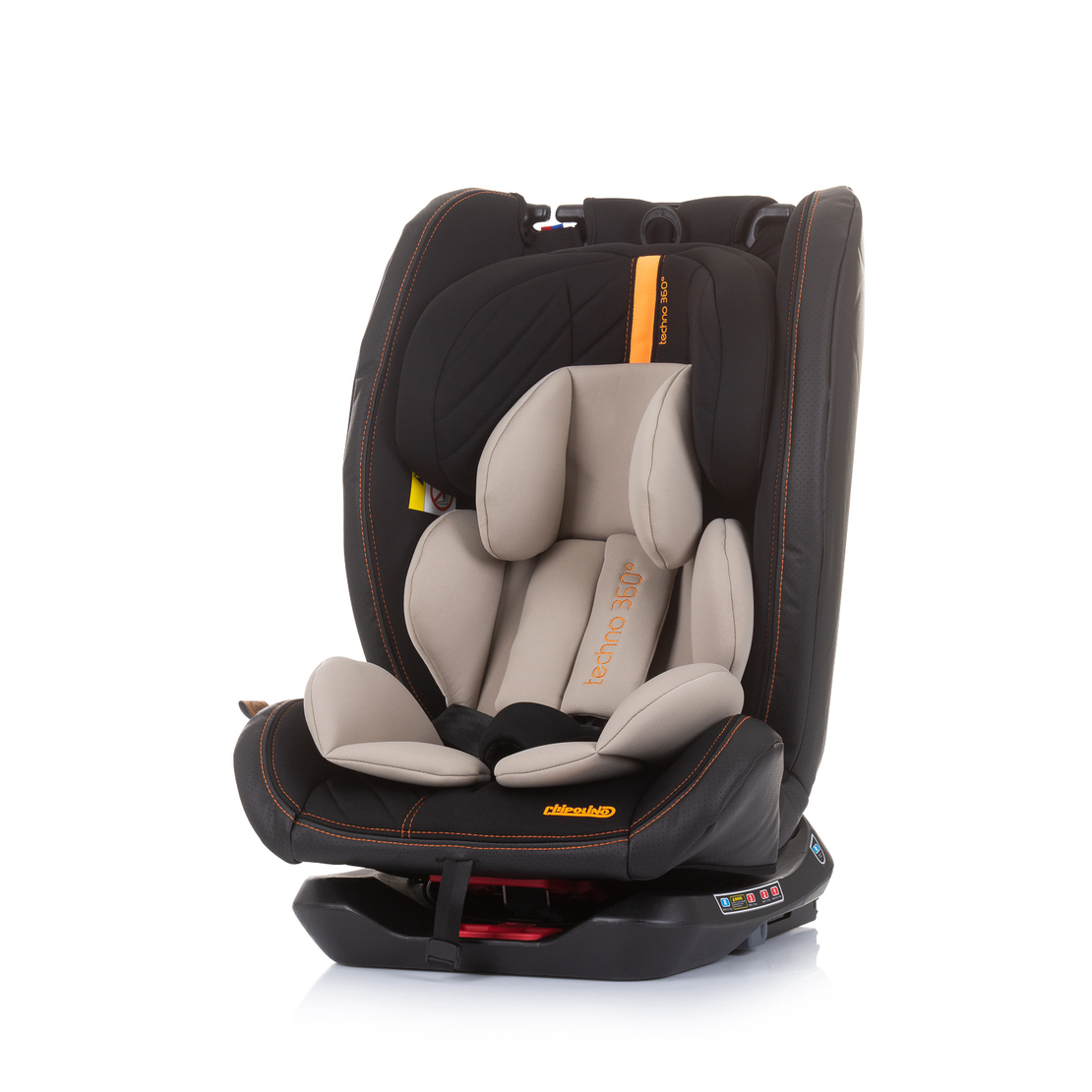 Chipolino  Ст.кола 360 ISOFIX 0-36 кг Техно Пясък