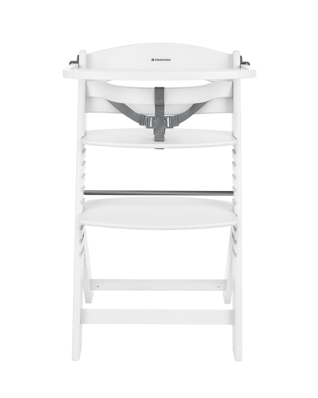 KikkaBoo Дървен Стол за Храненe Nordy White