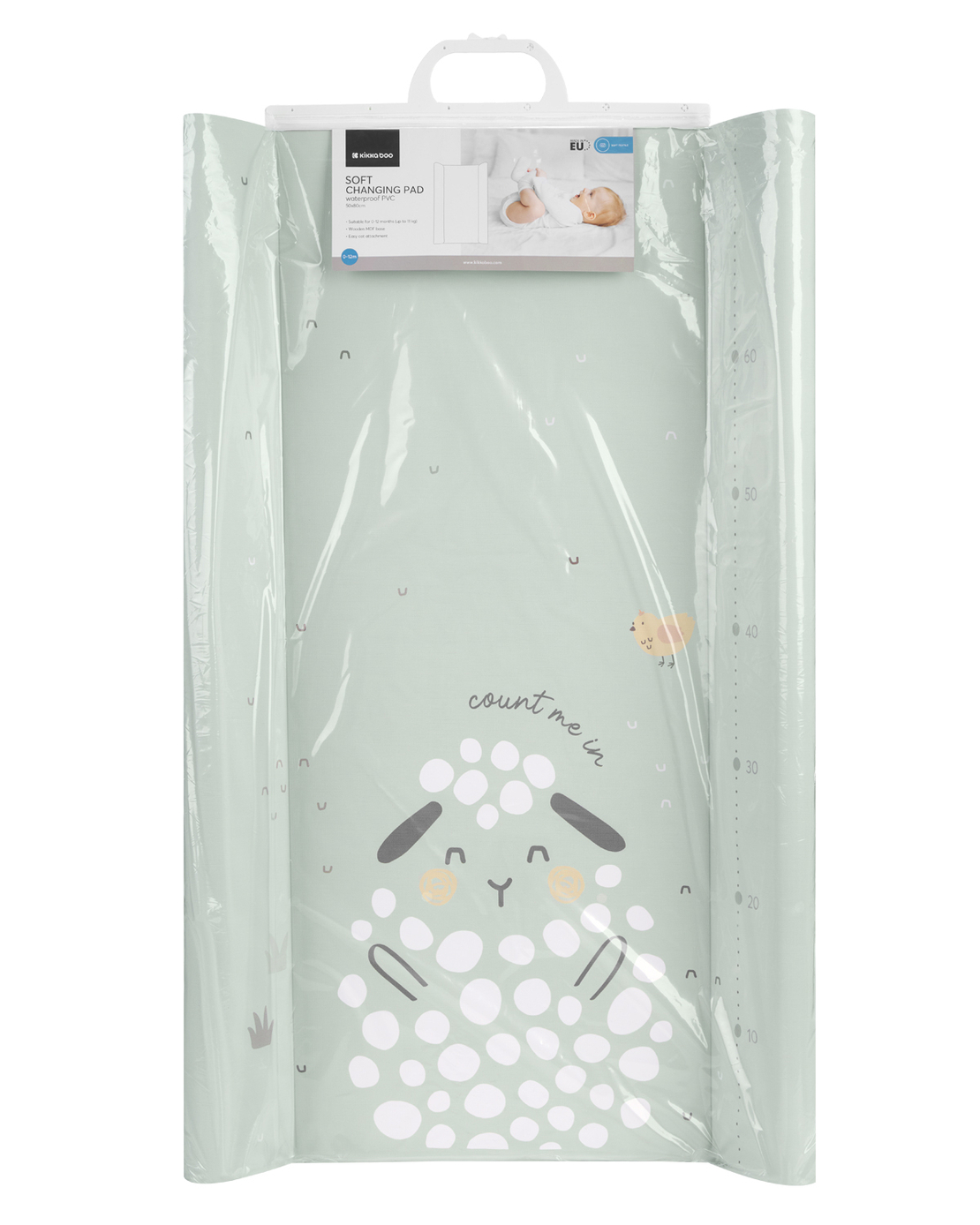 KikkaBoo Мека PVC Подложка за Повиване 70х50см Sleepy Sheep