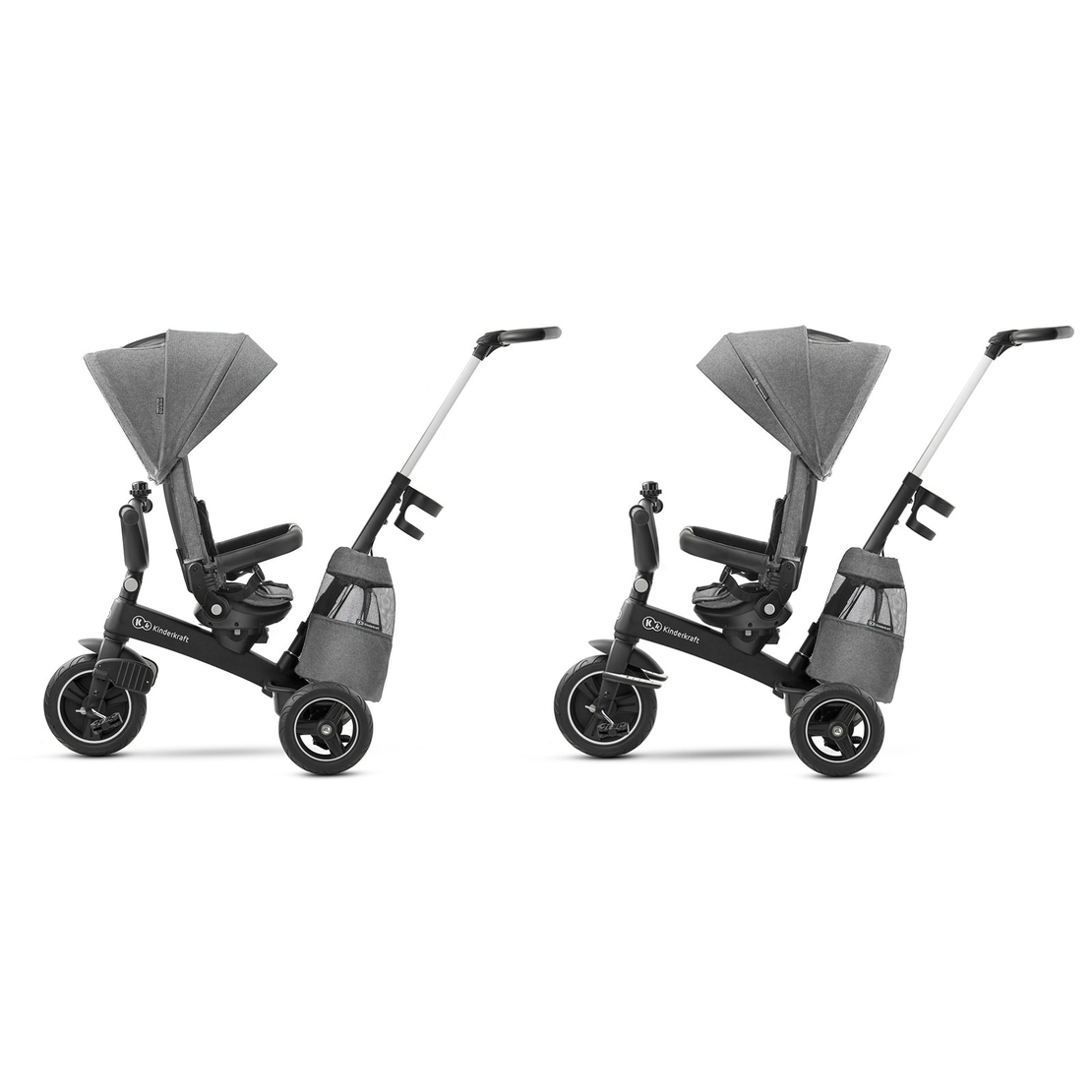  Триколка KinderKraft EASYTWIST, Сива 