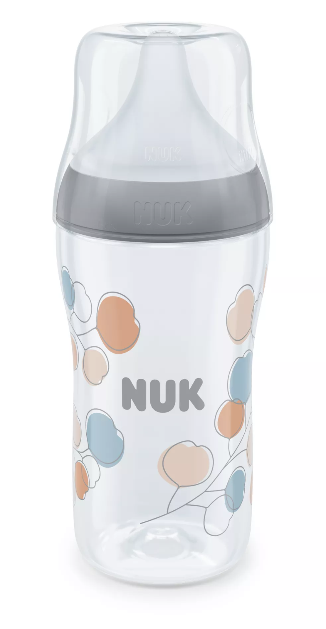 NUK Perfect Match Шише РР 260мл със Силиконов Биберон за Хранене M 3+ месеца с Клонче