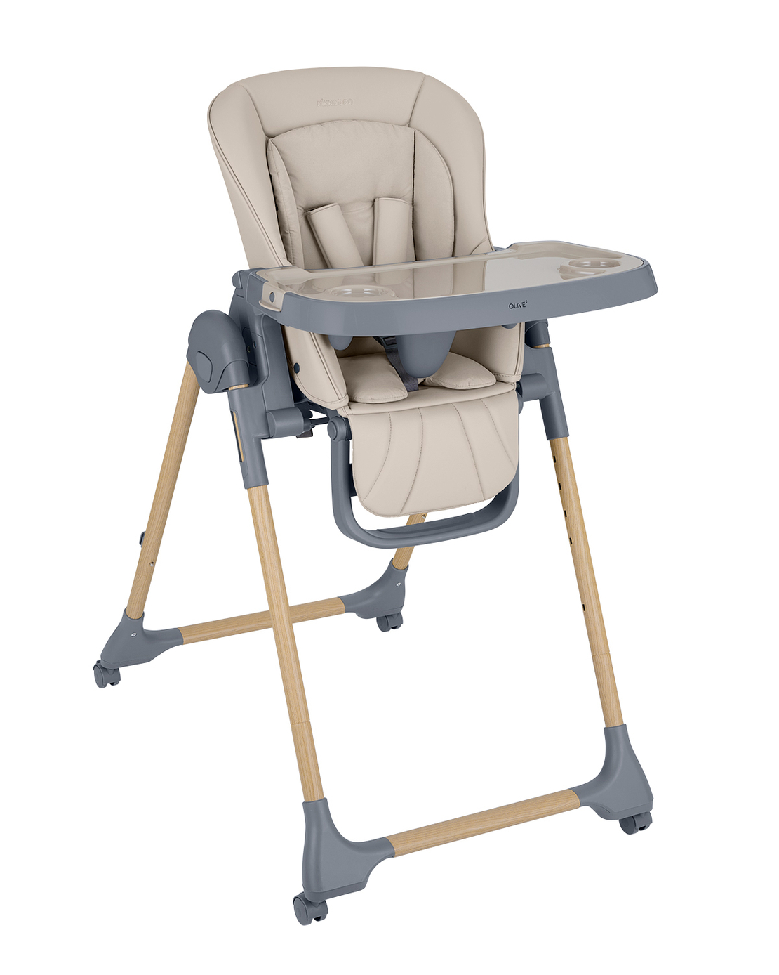 KikkaBoo Стол за Храненe Olive 2 Beige