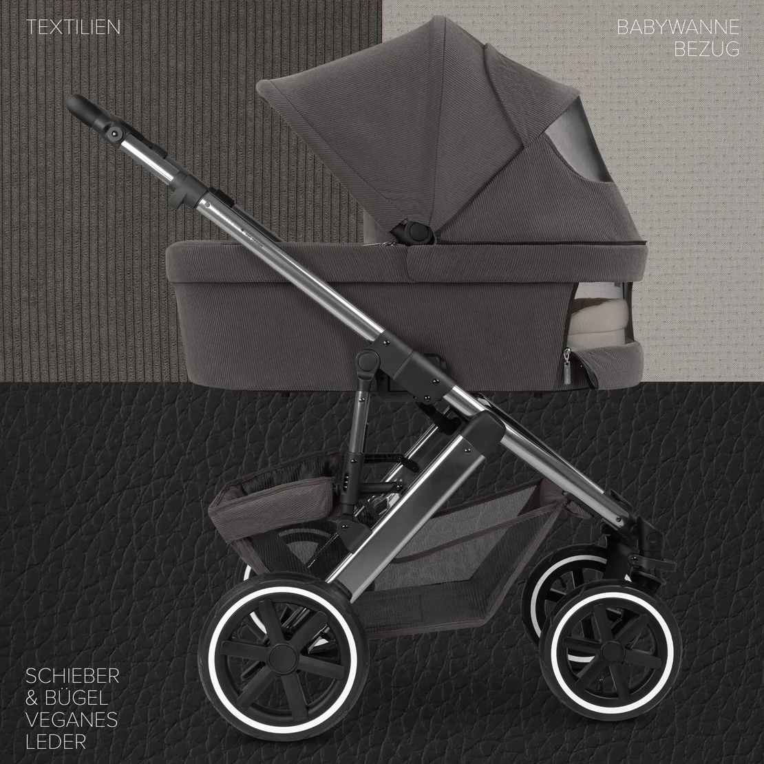 ABC Design Salsa 5 Air Almond Комбинирана Детска Количка 2 в 1