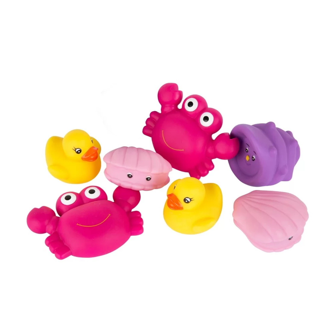 PLAYGRO ЖИВОТНИ ЗА БАНЯ РОЗОВ ЦВЯТ (7БР./ОП.) 6М+