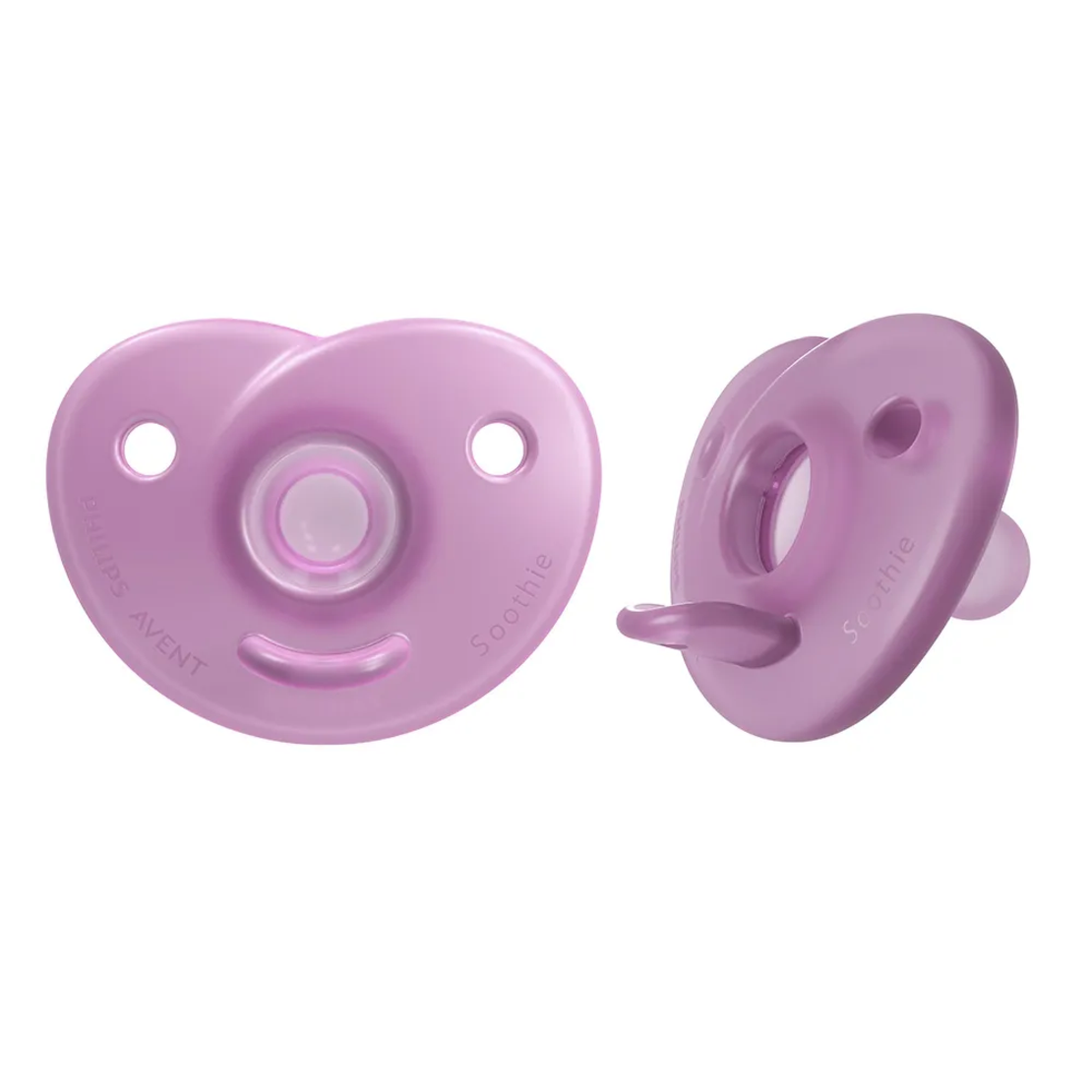 Philips Avent SCF099/22 Комплект от 2 Броя Ортодонтични Силиконови Залъгалки SOOTHIE 0-6м+ Розови в Кутия за Стерилизиране