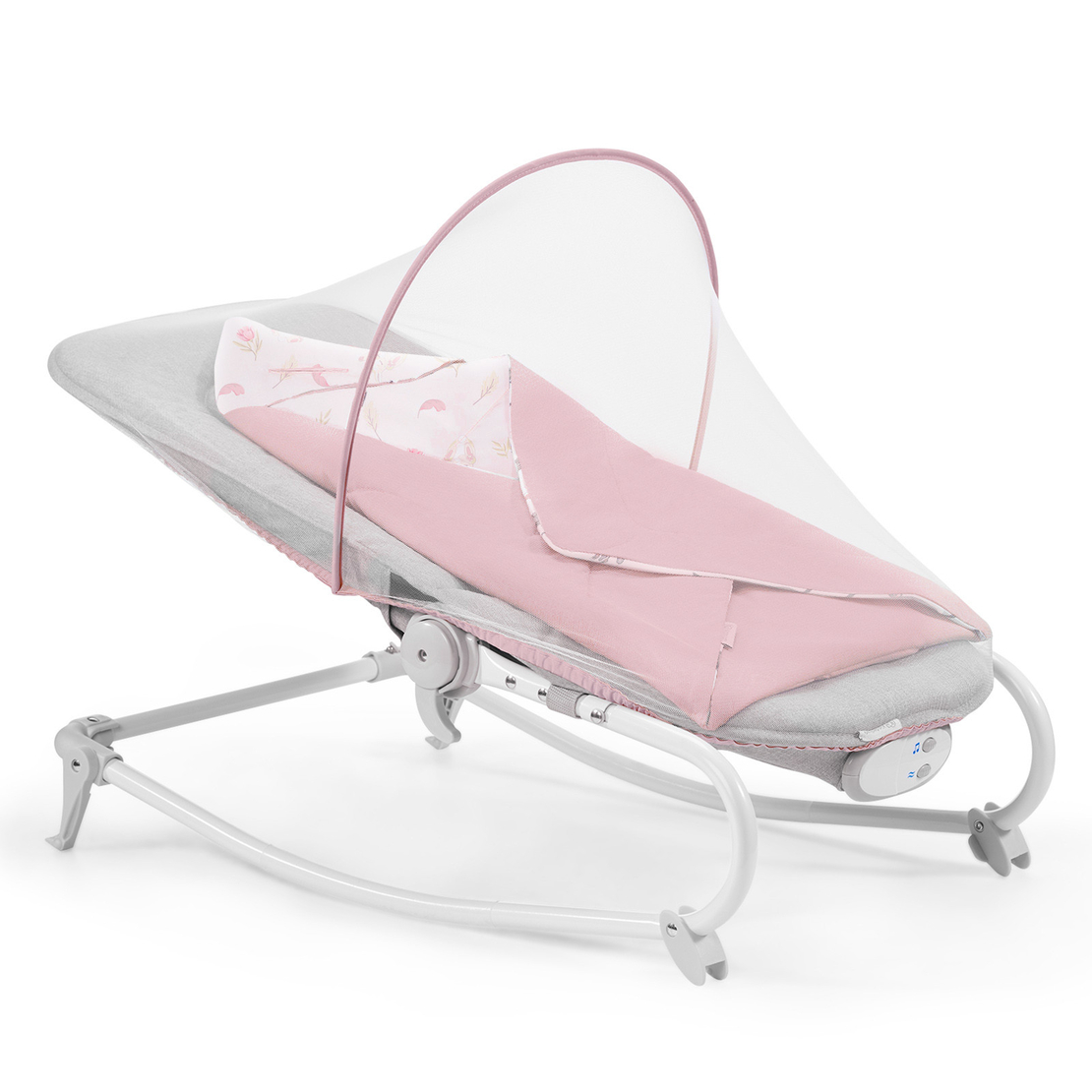 Шезлонг с вибрация и мелодии KinderKraft Felio, Светлорозов