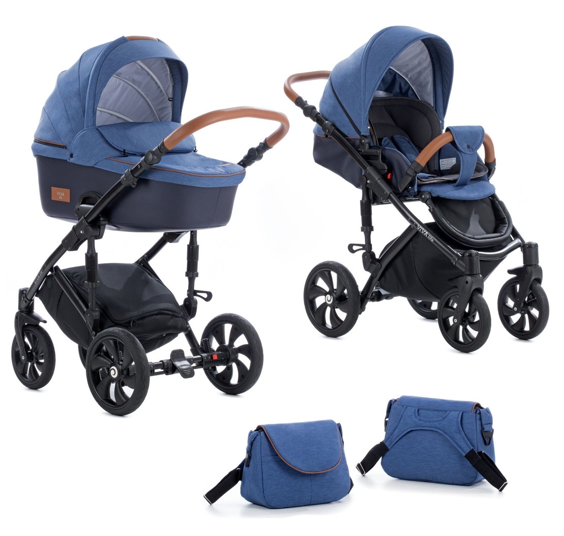 Tutis Viva Life Blue Indigo 076 Комбинирана Детска Количка 2 в 1