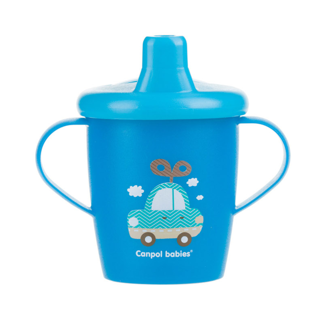 Неразливаща се чаша с дръжки и твърд накрайник TOYS 250 мл