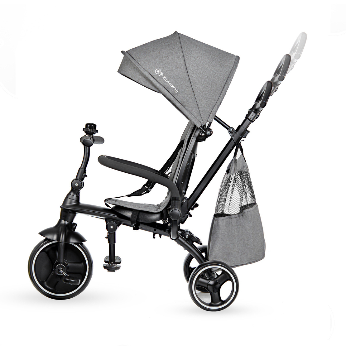  Триколка KinderKraft Jazz, 4в1, Сива 