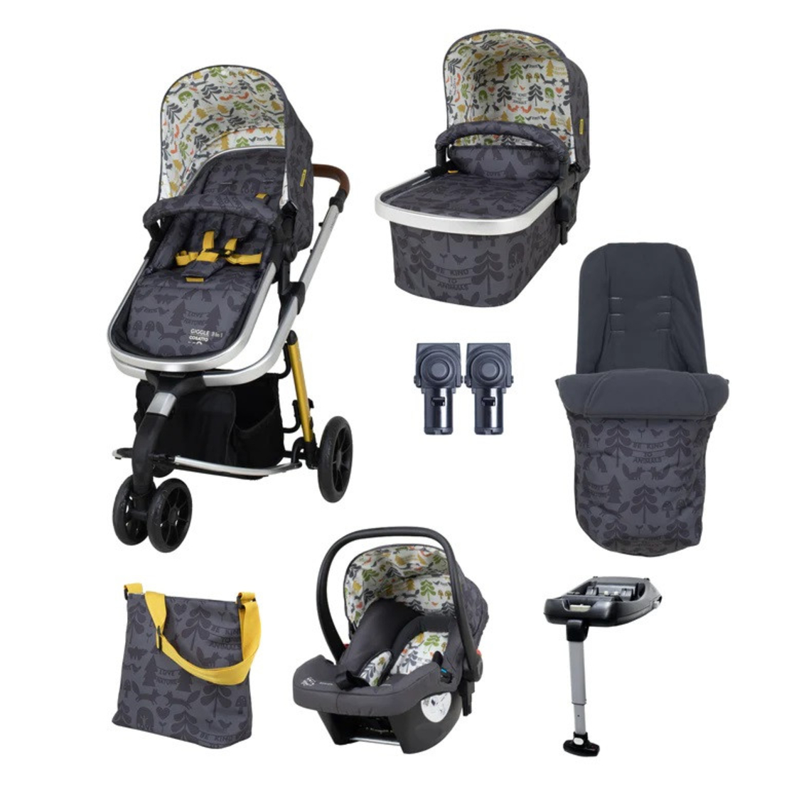 Количка Cosatto Giggle 3 CT4990 NATURE TRAIL, Пълен комплект