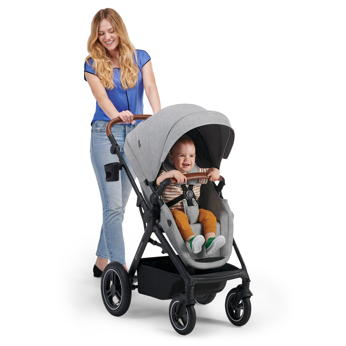  Количка KinderKraft B-TOUR, 3в1, Светлосива 