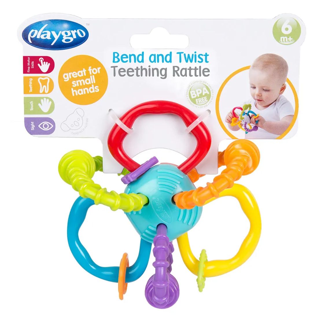 Playgro Огъваща се Топка Гризалка 6м+