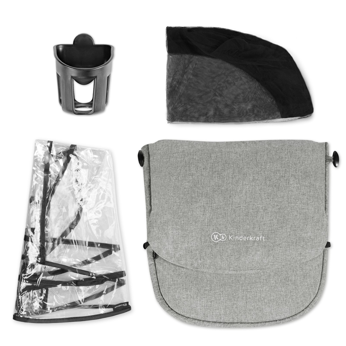  Количка KinderKraft Xmoov, 3в1, Сива 