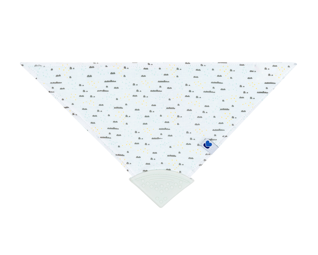 KikkaBoo Лигавник-бандана с чесалка Savanna Pattern Mint