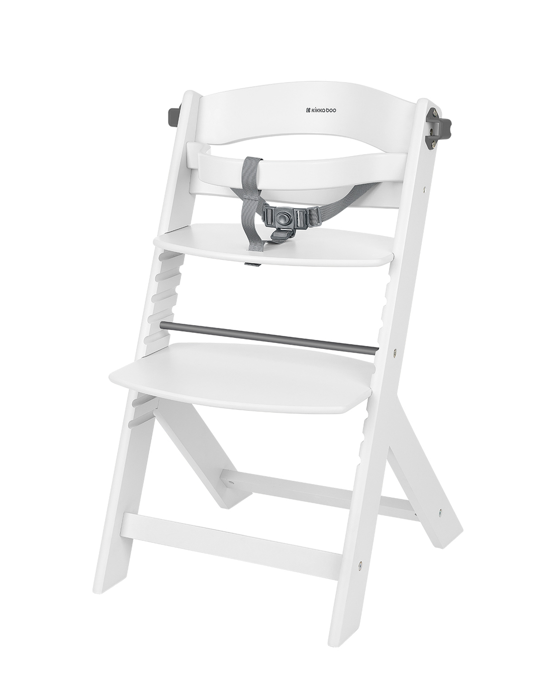 KikkaBoo Дървен Стол за Храненe Nordy White